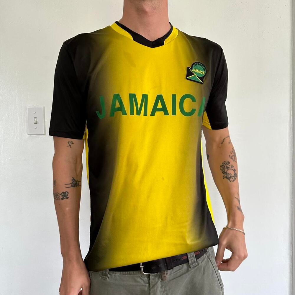 Vintage Y2K 00s Jamaica Futbol Soccer Jersey Kit Shirt